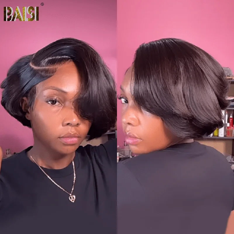 BAISI Unique Side Part Lace BOB Wig