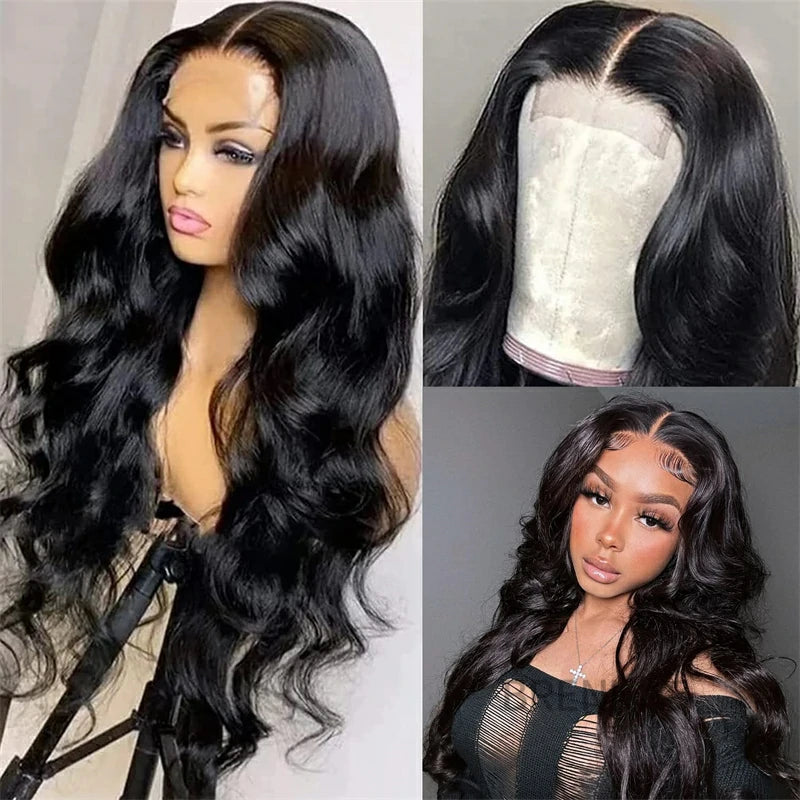 Body Wave 4x4 HD Lace Closure Wig Real Human Hair Wig  Glueless Wigs - Brennas Hair