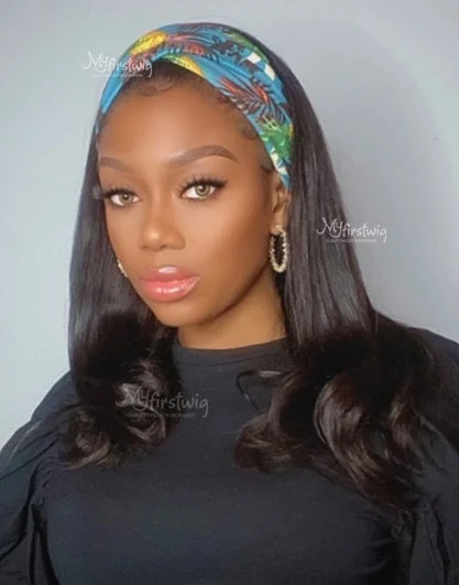 COVERUPBYSELORM - HUMAN HAIR WAVY HEADBAND WIG - CBS007