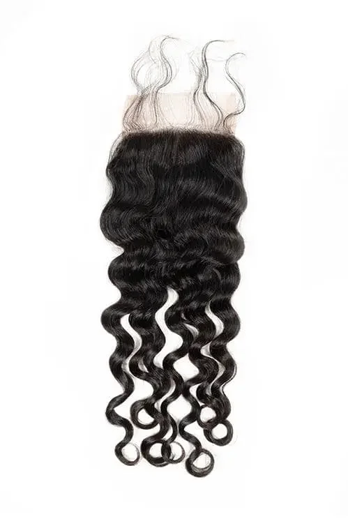 Virgin Brazilian Deep Wave Lace Closure