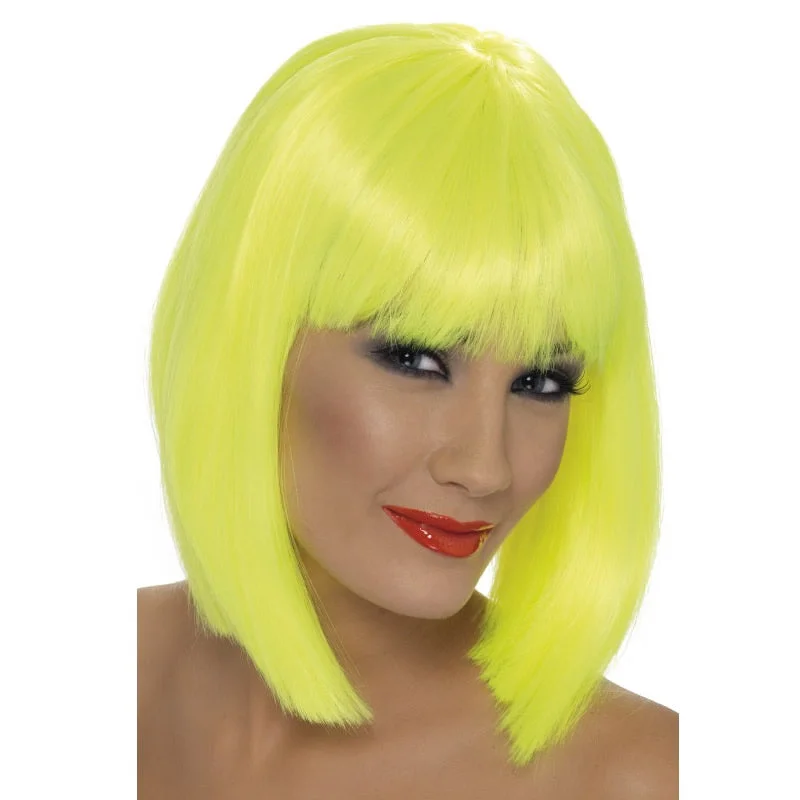 Glamour Neon Yellow Wig