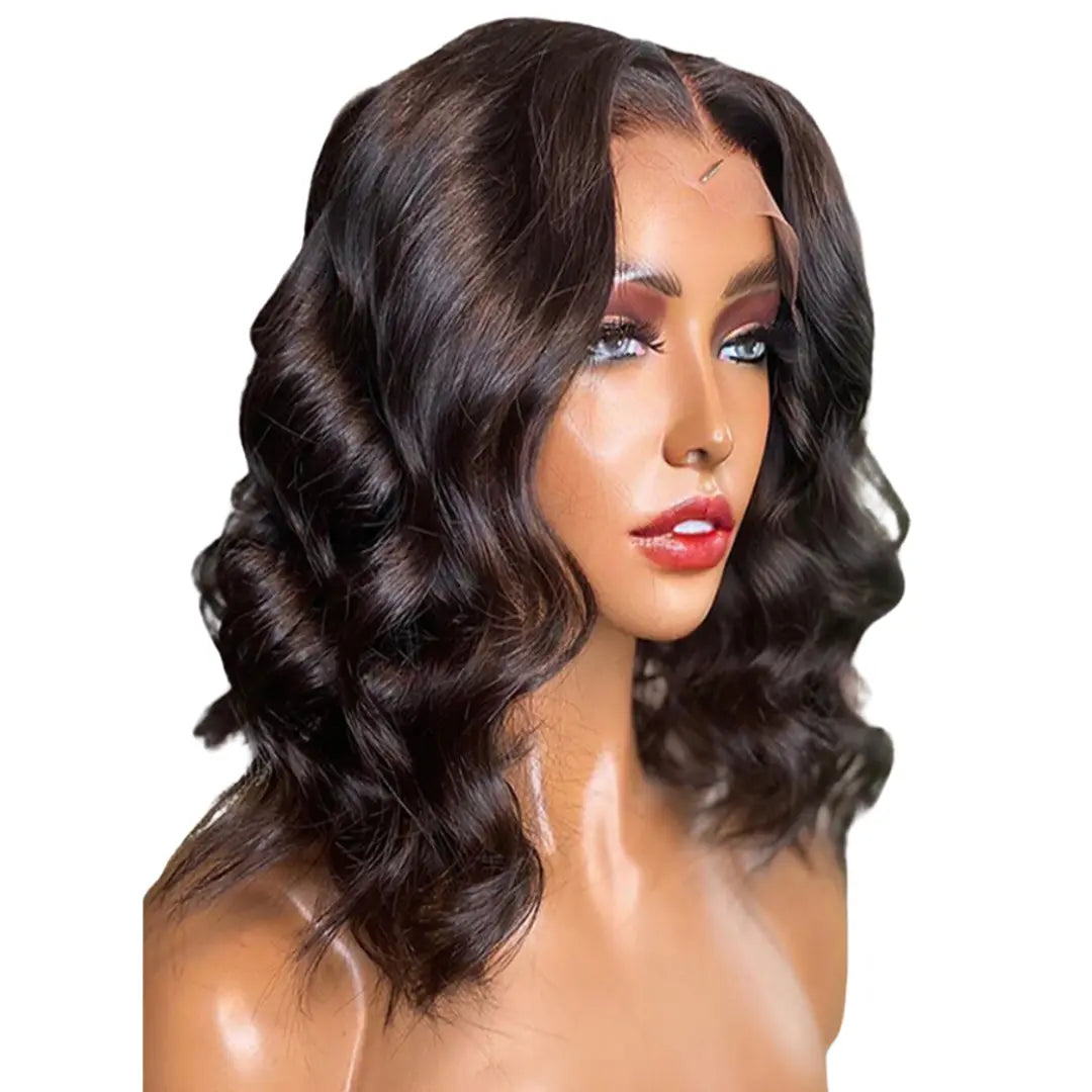 RIO 100% Unprocessed Virgin Human Hair 13X6 HD Lace Frontal Wig - Body Wave Natural 14"